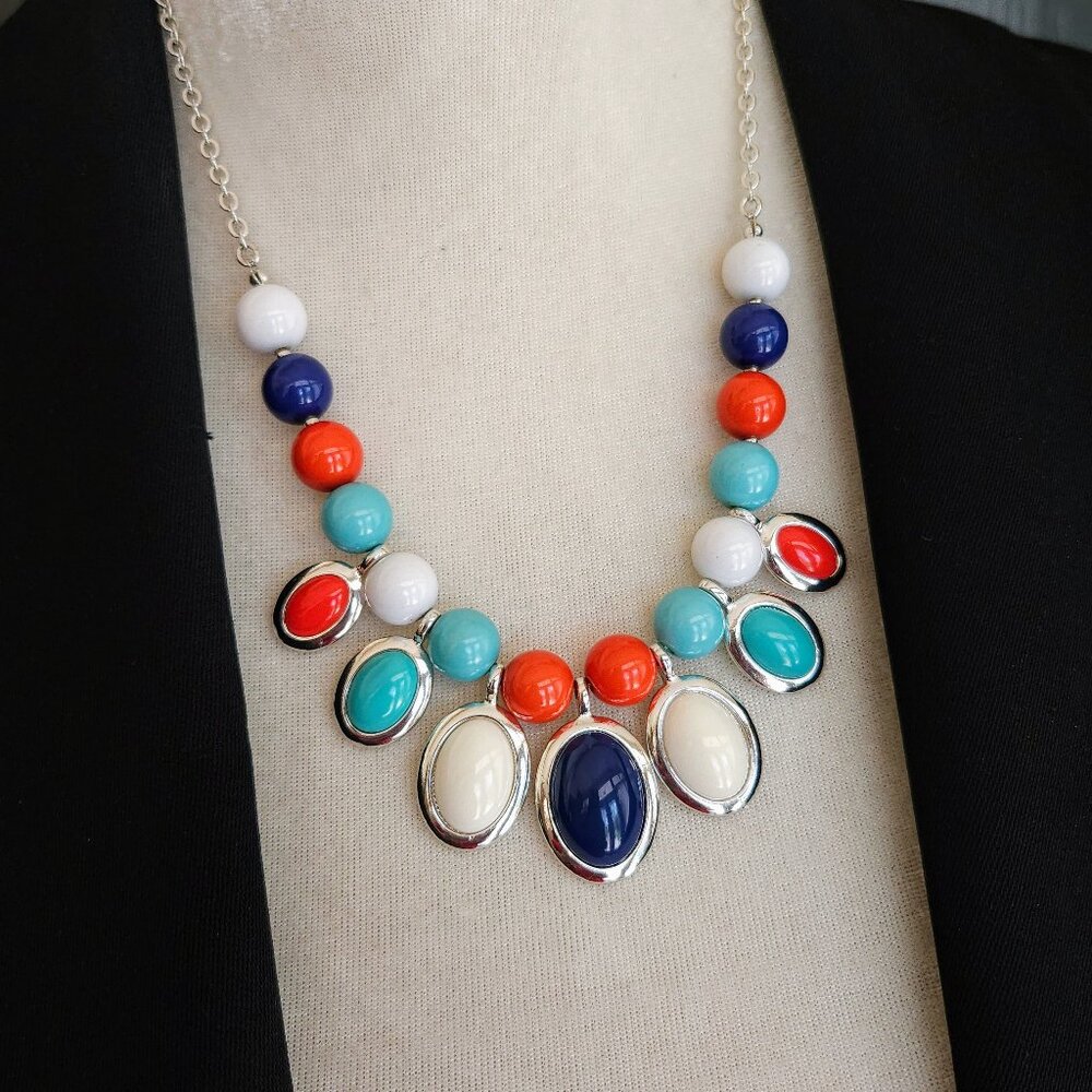 Liz Claiborne Colorful Bib Necklace